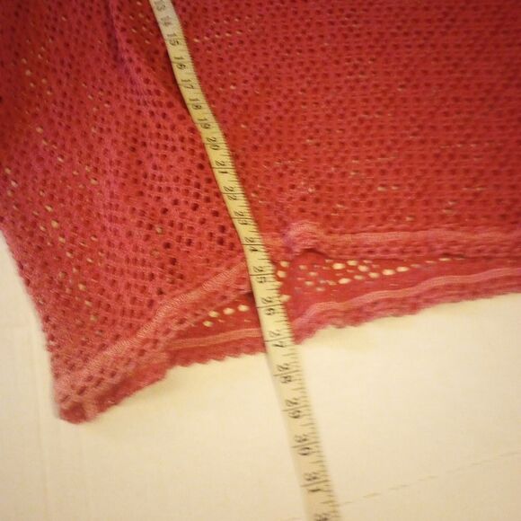 - Free people mesh oversized V neck top - Picture 6 of 8